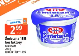 E.Leclerc Śmietana 18% bez laktozy Mlekovita oferta