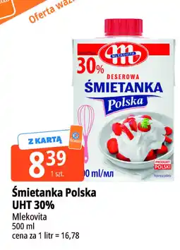 E.Leclerc Śmietanka Polska UHT 30% Mlekovita oferta