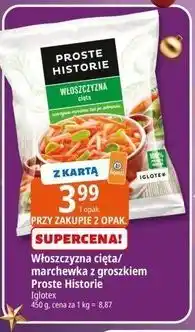 E.Leclerc Włoszczyzna cięta/marchewka z groszkiem Proste Historie oferta