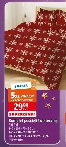 E.Leclerc Komplet pościeli świątecznej oferta