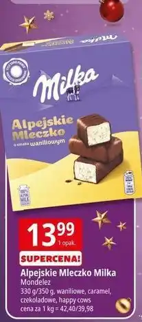 E.Leclerc Alpejskie Mleczko Milka oferta