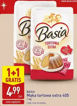 ALDI Mąka tortowa extra 1 kg 1+1 GRATIS Basia oferta