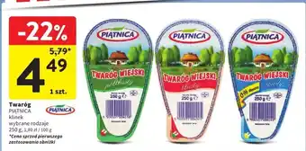 Twaróg wiejski klinek chudy 250g PIÁTNICA