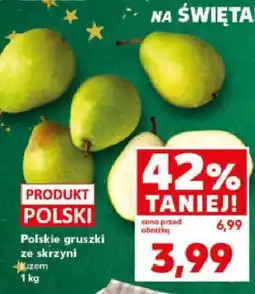 Kaufland Gruszki Polskie gruszki ze skrzyn Kaufland oferta