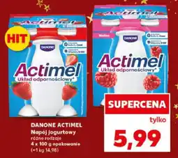 Kaufland Jogurt Danone Actimel Napój jogurtowy różne rodzaje 4 x 100 g opakowanie oferta
