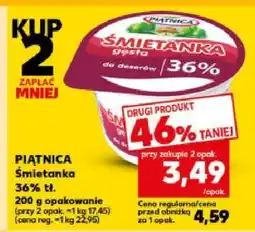 Kaufland Śmietanka Piątnica 36% tł. 200 g oferta