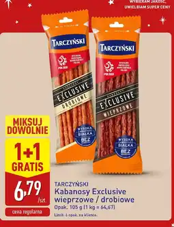 ALDI kabanosy Exclusive wieprzowe/drobiowe oferta