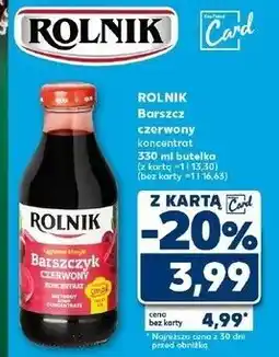 Kaufland Barszczyk czerwony koncentrat Rolnik oferta