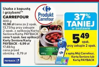 Uszka z kapustą i grzybami CARREFOUR