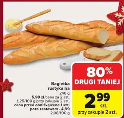 Carrefour Market Bagietka rustykalna 240 g Carrefour Market oferta