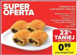 Carrefour Market Pasztecik mini z pieczarkami i kapustą 45 g Carrefour Market oferta