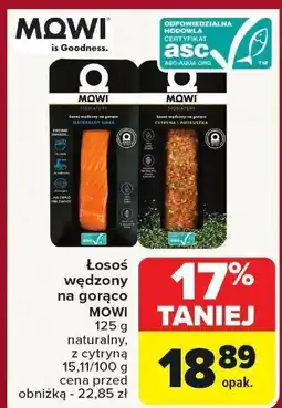 Carrefour Market Łosoś wędzony na gorąco Mowi oferta
