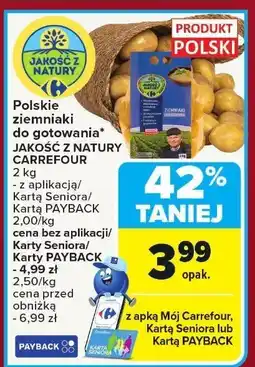 Carrefour Market Ziemniaki Polskie ziemniaki do gotowania JAKOŚĆ Z NATURY CARREFOUR oferta