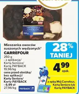 Carrefour Market Mieszanka owoców suszonych wędzonych Carrefour oferta