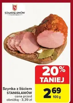Carrefour Market Szynka z liściem STANISŁAWÓW oferta