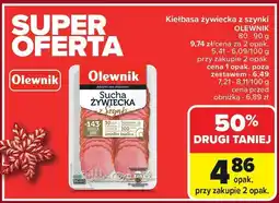Carrefour Market Kiełbasa żywiecka z szynki Olewnik oferta