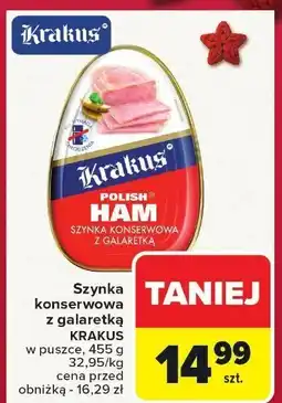 Carrefour Market Szynka konserwowa z galaretką Krakus oferta