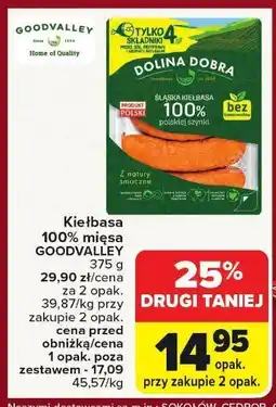 Carrefour Market Kiełbasa 100% mięsa GOODVALLEY oferta