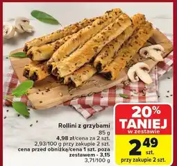 Carrefour Rollini z grzybami 125 g Carrefour oferta