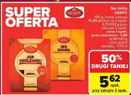 Carrefour Market Ser żółty Sierpc Królewski plastry 150g oferta