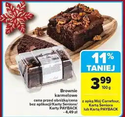 Carrefour Brownie karmelowe Carrefour oferta
