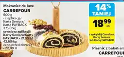 Carrefour Makowiec de luxe CARREFOUR 500 g oferta