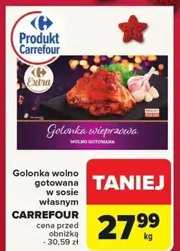 Carrefour Golonka wieprzowa wolno gotowana w sosie własnym Carrefour Extra oferta