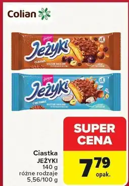 Carrefour Market Ciastka JEŻYKI Classic 140g Jeżyki oferta