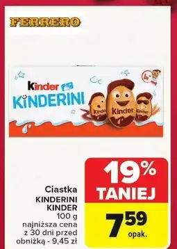 Carrefour Market Ciastka Kinderini Kinder oferta