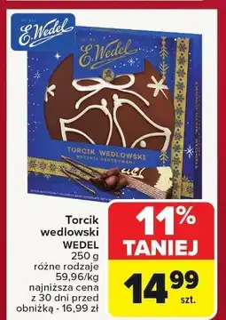 Carrefour Market Torcik wedlowski E.Wedel różne rodzaje oferta