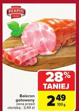 Carrefour Baleron gotowany Pekpol oferta