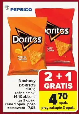 Carrefour Market Chipsy Nachosy Doritos Nacho Cheese oferta