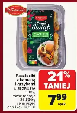 Carrefour Pasztetciki z kapustą i grzybami U Jędrusia oferta