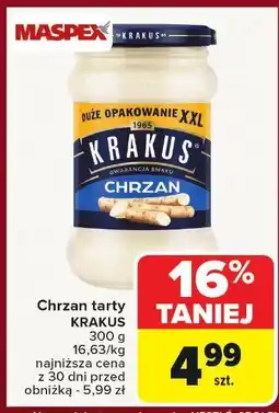Carrefour Market Chrzan tarty Krakus oferta