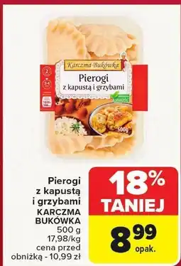 Carrefour Pierogi z kapustą i grzybami Karczma Bukówka oferta