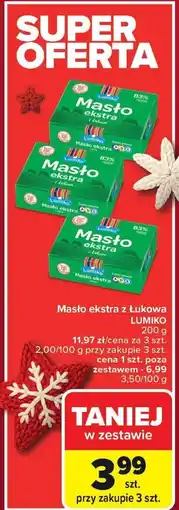 Carrefour Masło ekstra z Łukowa LUMIKO oferta
