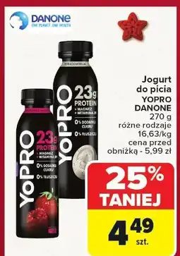 Carrefour Jogurt do picia YOPRO Danone oferta