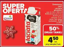 Carrefour Śmietanka UHT Łaciata Mlekpol 30% 250ml oferta