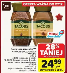 Carrefour Market Kawa rozpuszczalna CRONAT GOLD JACOBS oferta
