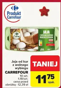 Carrefour Jaja od kur z wolnego wybiegu Carrefour oferta