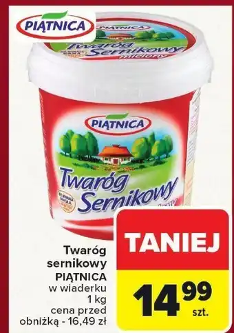 Carrefour Twaróg sernikowy Piątnica oferta