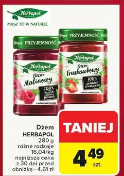 Carrefour Dżem Herbapol Malinowy 280g oferta