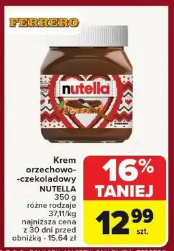 Carrefour Krem orzechowo-czekoladowy NUTELLA oferta