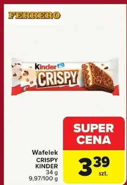 Carrefour Wafelek CRISPY KINDER oferta