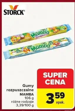 Carrefour Gumy rozpuszczalne MAMBA różne rodzaje oferta