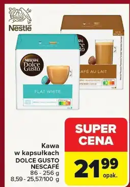 Carrefour Kawa w kapsułkach Dolce Gusto Nescafé Flat White oferta