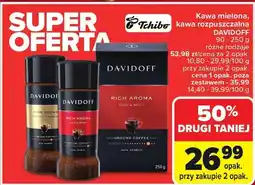 Carrefour Kawa mielona, kawa rozpuszczalna DAVIDOFF Tchibo oferta