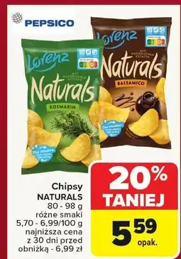Carrefour Chipsy Lorenz Naturals różne smaki oferta