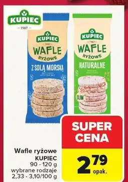 Carrefour Wafle ryżowe KUPIEC z solą morską 90-120g oferta