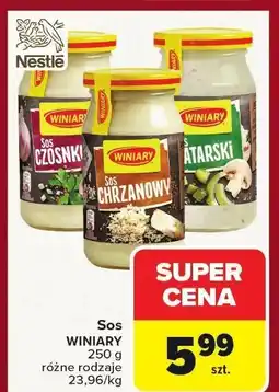 Carrefour Sos WINIARY czosnkowy 250g oferta